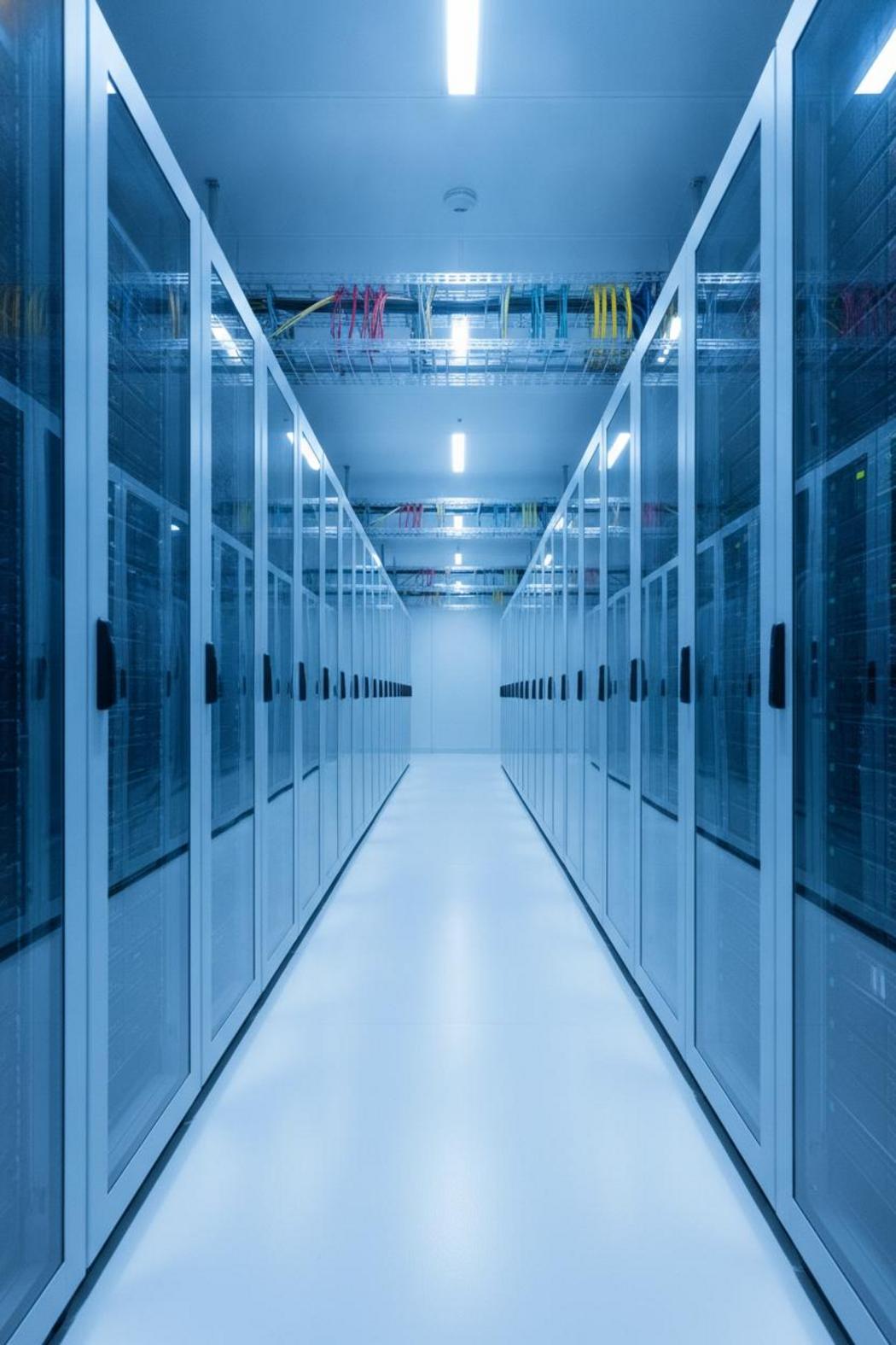Data center server rows illustrating hidden infrastructure costs in enterprise AI agent ROI benchmarks 2026